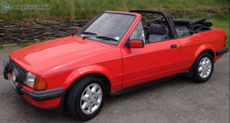 1983, 1984, 1985, 1986 Ford Escort Cabriolet XR3i