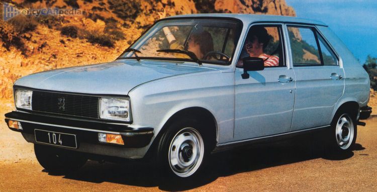 1973, 1974, 1975, 1976 Peugeot 104
