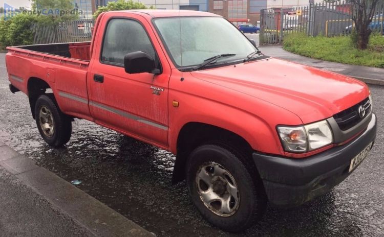 2002, 2003, 2004, 2005 Toyota Hilux 4x2 2.5 D-4D Single Cab