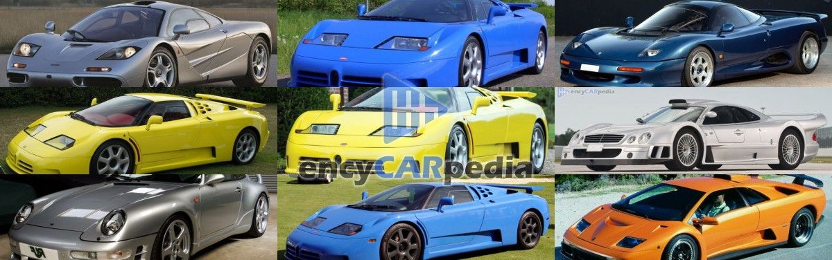 Os carros mais rápidos dos anos 90 de 0 a 100 Km/h